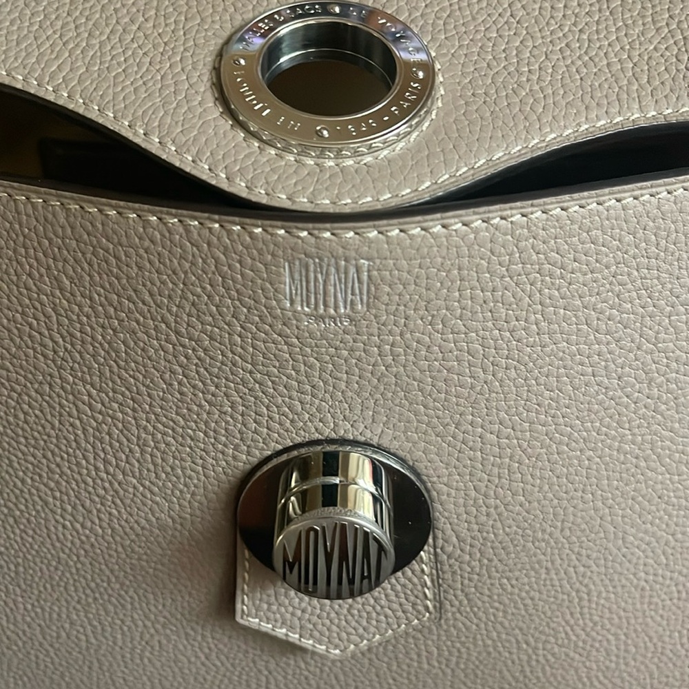 Discontinued MOYNAT Voyage Taurillon Blush PM Touterelle w/zip pouch & dust bags - Picture 5 of 15